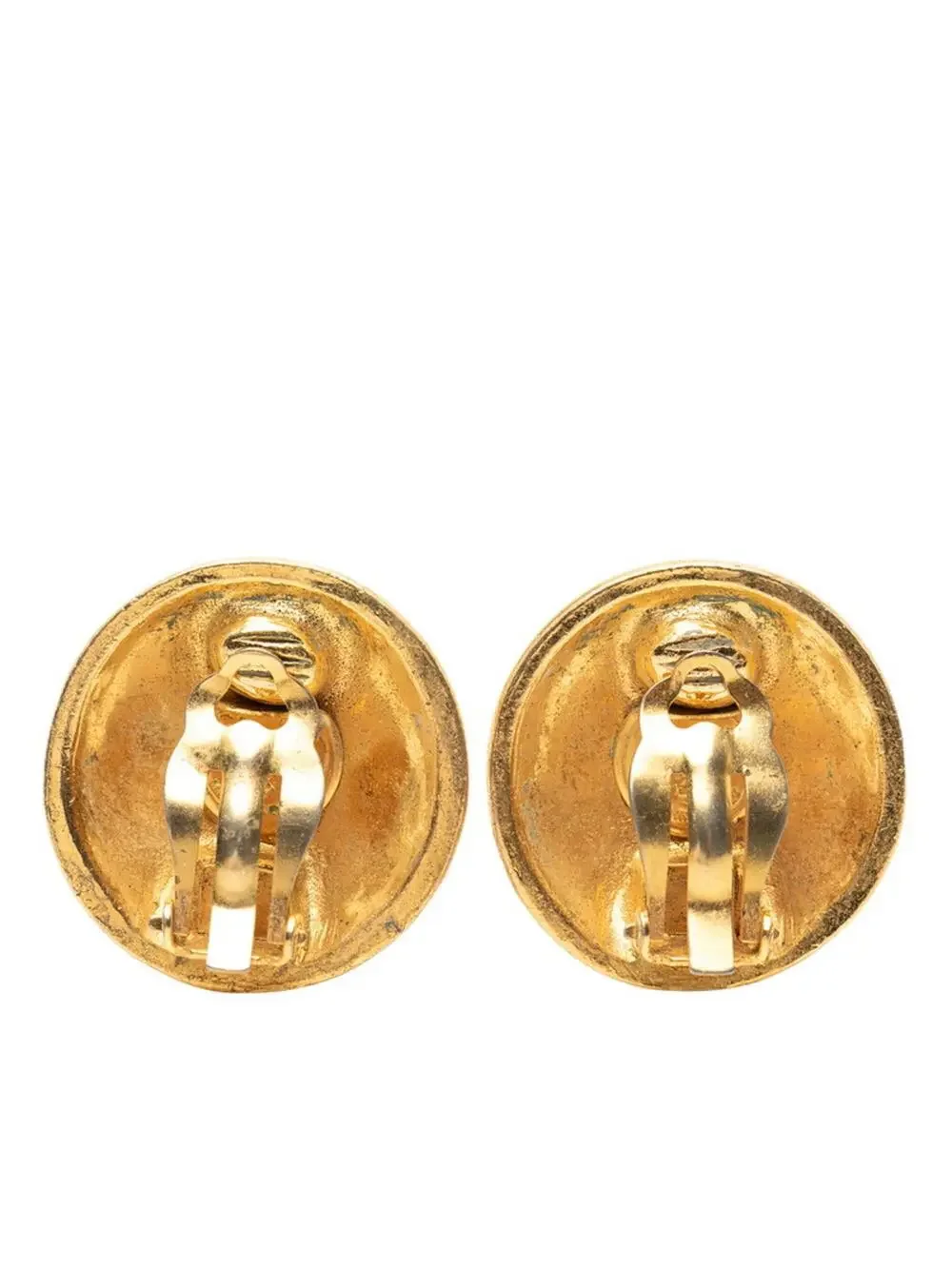 Chanel Cc Logo Clip-On Earrings Metal #256790C66B